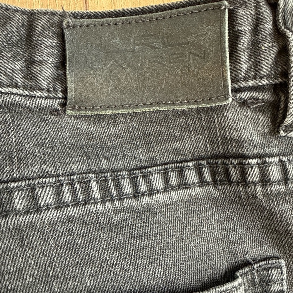 LRL Ralph Lauren Womens Jeans Classic Bootcut Stretch Sz 10 (32x31) Black Denim - Picture 7 of 7